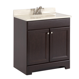 Bathroom Vanity on 18 3 4 In Cocoa Single Sink Bathroom Vanity With Cultured Marble Top