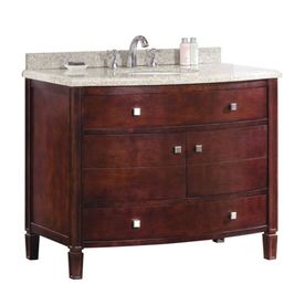 Granite Bathroom Vanity Tops on In Tobacco Single Sink Bathroom Vanity With Granite Top At Lowes Com