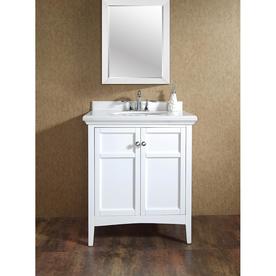 Bathroom Vanity on Ove Decors 30 In X 21 In Pure White Single Sink Bathroom Vanity With
