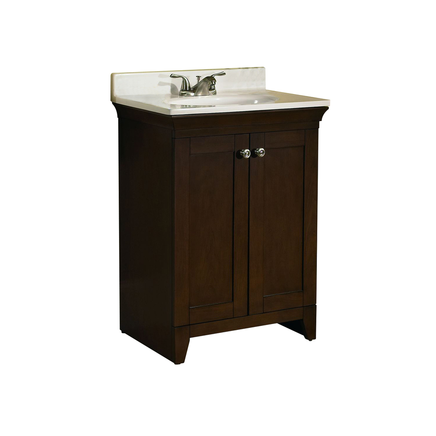  Vanity with Cultured Marble Top Actual: 24.75in x 18.75in at Lowes