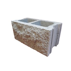 block concrete split faced blocks lowes cored face actual common building masonry enlarged