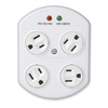 360 Electrical 4-Outlet Rotating Plug-In Adapter with Surge Protector