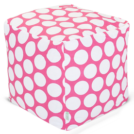 Majestic Home Goods Hot Pink Large Polka Dot Bean Bag Chair