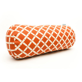 UPC 859072220027 product image for Majestic Home Goods Burnt Orange Bamboo UV-Protected Bolster Outdoor Decorative  | upcitemdb.com