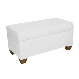 Skyline Furniture Halstead White Indoor Accent Bench with Storage