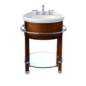Bathroom Vanity on 18 1 2 In Walnut Single Sink Bathroom Vanity With Vitreous China Top