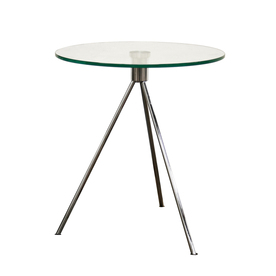 UPC 878445009878 product image for Baxton Studio Baxton Clear Composite Round End Table | upcitemdb.com