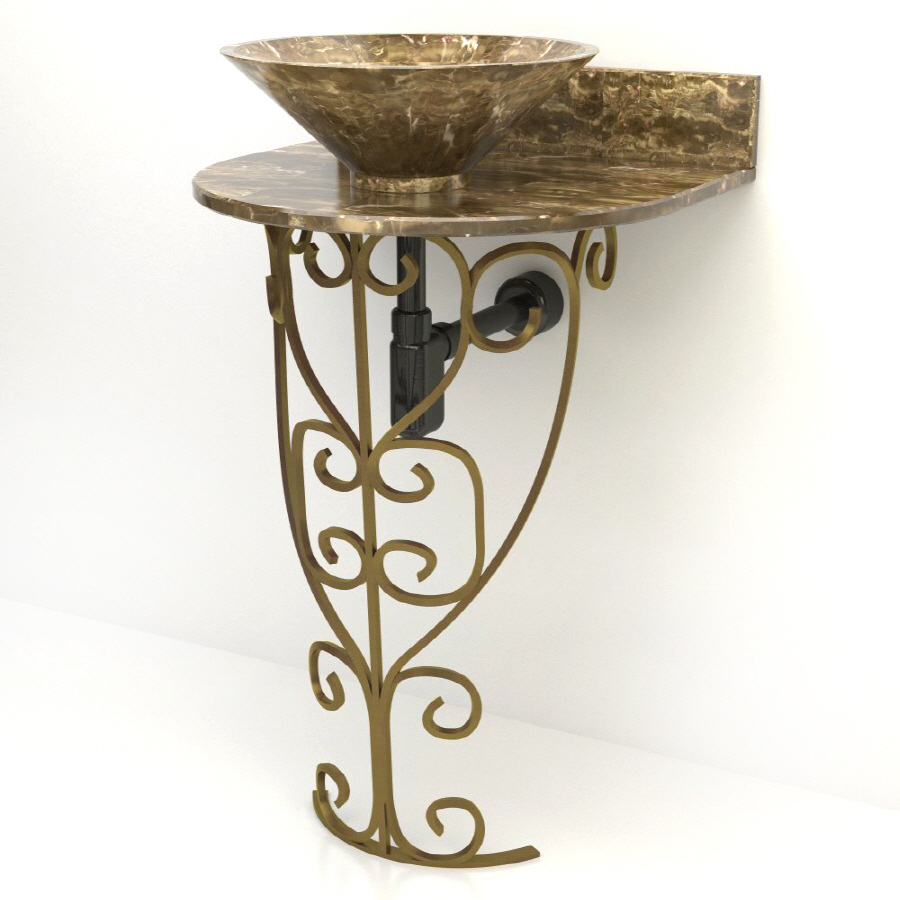 ... Vontz Monterrey Antique Bronze Complete Pedestal Sink at Lowes.com