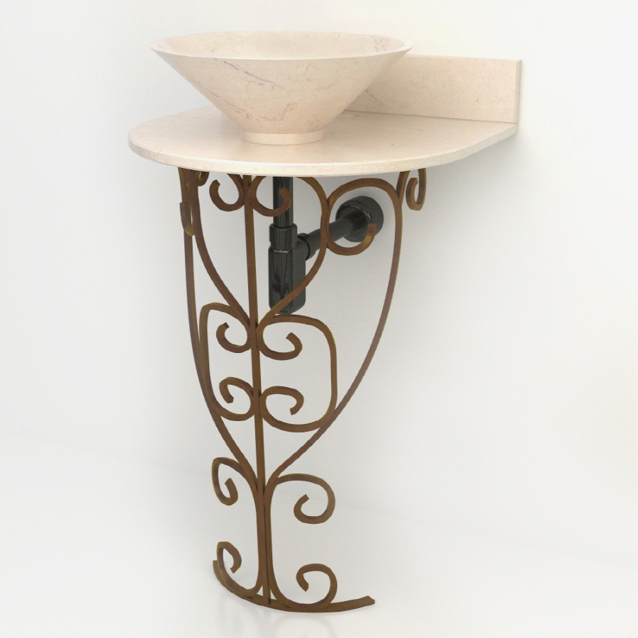 ... Vontz Monterrey Antique Bronze Complete Pedestal Sink at Lowes.com
