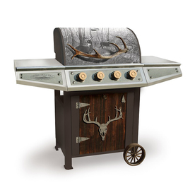 UPC 879966000412 product image for Teton Classic White Tail Deer Scene 4-Burner (48,000-BTU) Liquid Propane Infrare | upcitemdb.com
