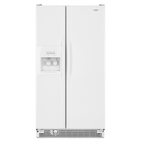 Whirlpool 25.1 Cu. Ft. Side-by-Side Refrigerator (Color: White) ENERGY STAR