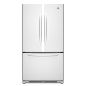 Maytag 24.8-cu ft 3 French Door Refrigerator with Single Ice Maker (White) ENERGY STAR MFF2558VEW