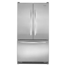 KitchenAid Architect II 19.8-cu ft 3 French Door Refrigerator with Single Ice Maker (Monochromatic Stainless Steel) ENERGY STAR KBFS20EVMS