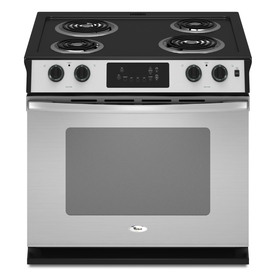 UPC 883049147758 product image for Whirlpool 30-in 4.5-cu ft Self-Cleaning Drop-In Electric Range (Stainless Steel) | upcitemdb.com