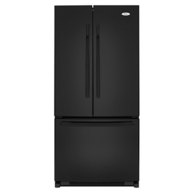 Whirlpool Gold 21.7-cu ft 3 French Door Refrigerator with Single Ice Maker (Black) ENERGY STAR GX2FHDXVB