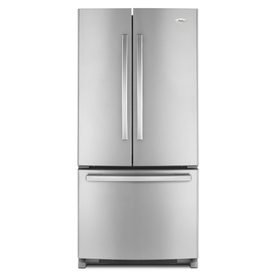 Whirlpool Gold 21.7-cu ft 3 French Door Refrigerator with Single Ice Maker (Monochromatic Stainless Steel) ENERGY STAR GX2FHDXVY