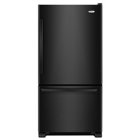 Whirlpool Gold 18.5 cu ft Bottom Freezer Refrigerator (Black) ENERGY STAR GB9FHDXWB