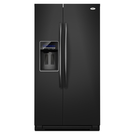 Whirlpool Gold 26.4 cu ft Side-by-Side Refrigerator (Black) ENERGY STAR GSF26C4EXB