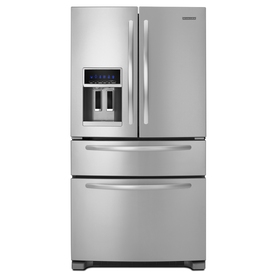 UPC 883049225081 product image for KitchenAid 25-cu ft French Door Refrigerator with Single Ice Maker (Stainless St | upcitemdb.com