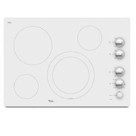 UPC 883049225463 product image for Whirlpool Gold Smooth Surface Electric Cooktop (Pure White) (Common: 30-in; Actu | upcitemdb.com