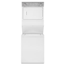 Maytag Electric Stacked Laundry Center with 2.5 cu ft Washer and 5.9 cu ft Dryer (White) MET3800XW