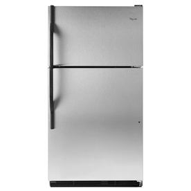 Whirlpool 18.5-cu ft Top-Freezer Refrigerator (Stainless Steel) ENERGY STAR WRT138TFYS