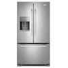 Whirlpool GI6SARXXF Gold 25.6 cu ft French Door Refrigerator (Satina Steel) ENERGY STAR with 6th Sense Technology, Accu-Chill Temperature Management System