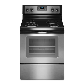 Whirlpool 30-in Freestanding 4-Element 4.8 cu ft Electric Range (Stainless Steel) WFC310S0AS