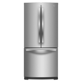 Whirlpool 19.6-cu ft 3 French Door Refrigerator with Single Ice Maker (Stainless Steel) ENERGY STAR WRF560SMYM