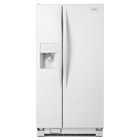 UPC 883049244525 product image for Whirlpool 21.22-cu ft Side-by-Side Refrigerator with Single Ice Maker (White) | upcitemdb.com