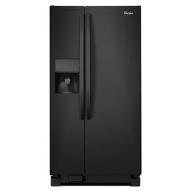 UPC 883049244532 product image for Whirlpool 21.22-cu ft Side-by-Side Refrigerator with Single Ice Maker (Black) | upcitemdb.com
