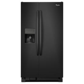 Whirlpool 25.4 cu ft Side-By-Side Refrigerator (Black) ENERGY STAR WRS325FDAB