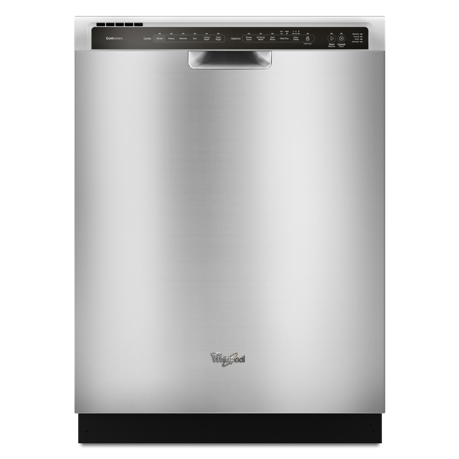 clean stainless steel dishwasher