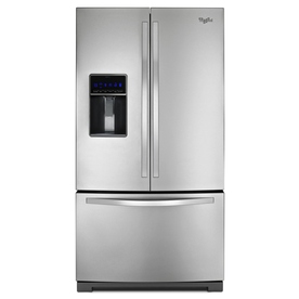 UPC 883049253619 product image for Whirlpool 24.7-cu ft French Door Refrigerator with Single Ice Maker (Stainless S | upcitemdb.com