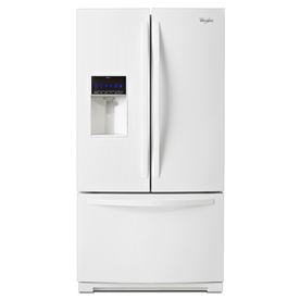 Whirlpool 26.1-cu ft 3 French Door Refrigerator with Single Ice Maker (White) ENERGY STAR WRF736SDAW