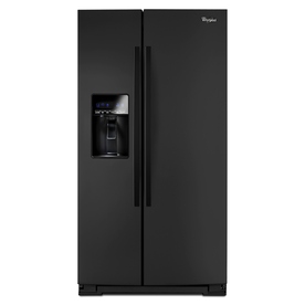 Whirlpool 26.5 cu ft Side-By-Side Refrigerator (Black) ENERGY STAR WRS537SIAB