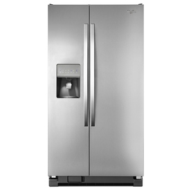 UPC 883049260891 product image for Whirlpool 24.49-cu ft Side-by-Side Refrigerator with Single Ice Maker (Monochrom | upcitemdb.com