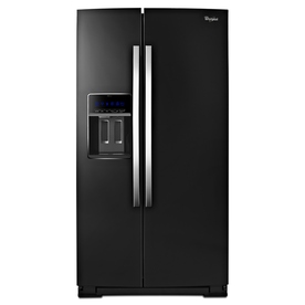 Whirlpool Gold Ice 24.5 cu ft Side-by-Side Refrigerator (Black) ENERGY STAR WRS965CIAE