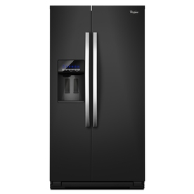 Whirlpool 26.36 cu ft Side-by-Side Refrigerator (Black Ice) ENERGY STAR WRS526SIAE