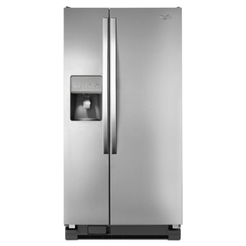 Whirlpool 22 cu ft Side-by-Side Refrigerator (Monochromatic Stainless Steel) ENERGY STAR WRS322FDAM