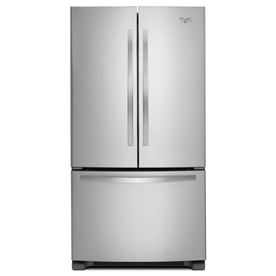 Whirlpool 24.8-cu ft French Door Refrigerator with Single Ice Maker (Stainless Steel) ENERGY STAR WRF535SMBM