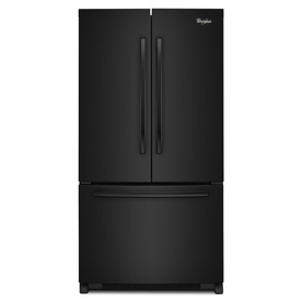 UPC 883049288970 product image for Whirlpool 25.2-cu ft French Door Refrigerator with Single Ice Maker (Black) ENER | upcitemdb.com