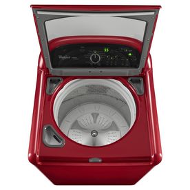 red whirlpool washer and dryer set