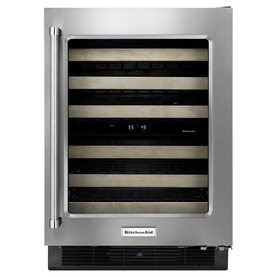 UPC 883049352336 product image for KitchenAid 46-Bottle Stainless Steel Dual Zone Built-In Wine Chiller | upcitemdb.com