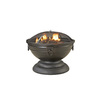 Garden Treasures 27.1-in Black Steel Wood-Burning Fire Pit