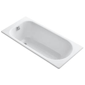 UPC 885612028747 product image for KOHLER Soissons White Cast Iron Oval In Rectangle Drop-in Bathtub with Reversibl | upcitemdb.com