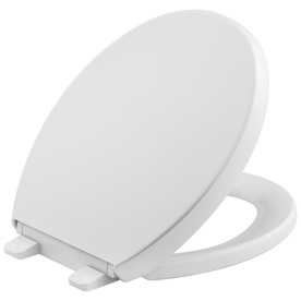 UPC 885612146823 product image for KOHLER Grip-Tight Reveal White Plastic Round Slow Close Toilet Seat | upcitemdb.com