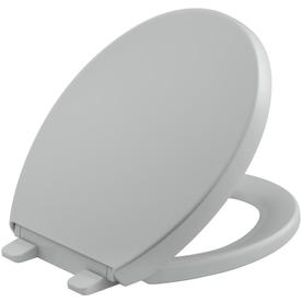 UPC 885612146885 product image for KOHLER Grip-Tight Reveal Ice Grey Plastic Round Slow Close Toilet Seat | upcitemdb.com