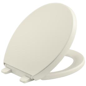 UPC 885612146892 product image for KOHLER Grip-Tight Reveal Biscuit Plastic Round Slow Close Toilet Seat | upcitemdb.com