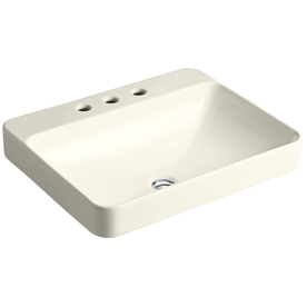 UPC 885612155146 product image for KOHLER Vox Rectangle Biscuit Vessel Rectangular Bathroom Sink with Overflow | upcitemdb.com